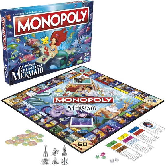Monopoly®: Disney The Little Mermaid Edition Board Game-New - Picture 7 of 8